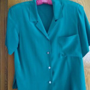 Anne Klein Silk blouse(s) black or emerald green